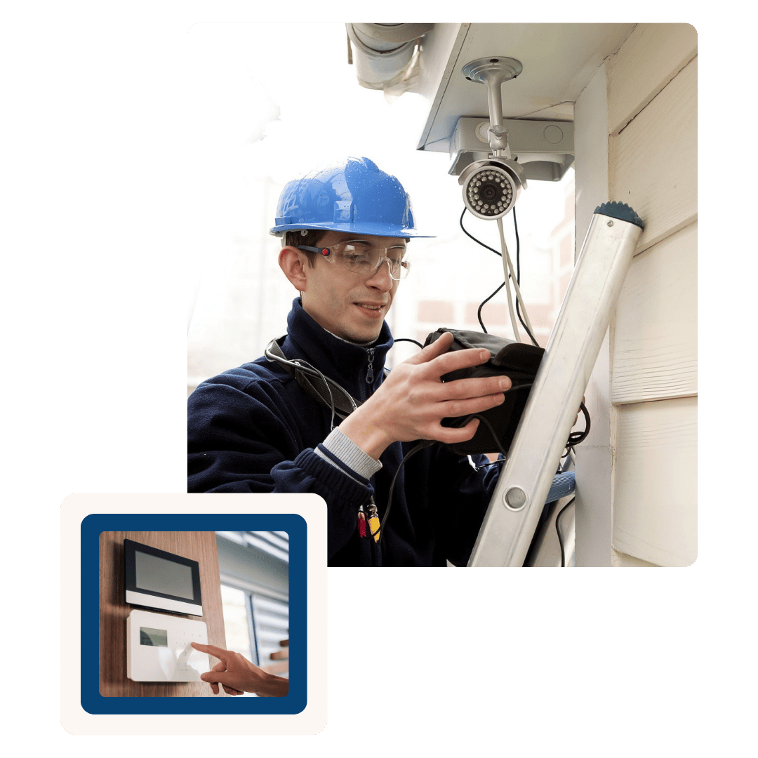 Quatrix Technician Assembling CCTV